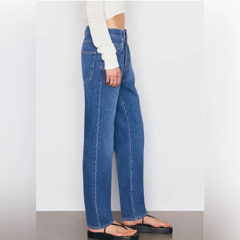 NWT FRAME Denim Le Slouch Seafarer Straight Leg Jean - Picture 2 of 12